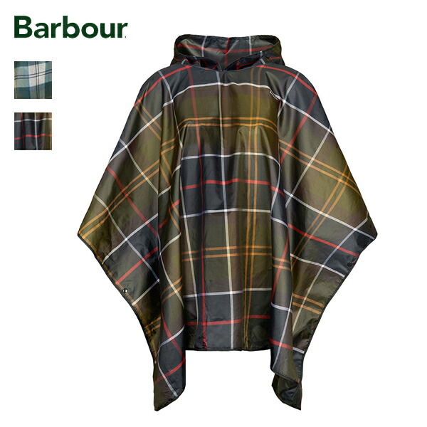 20%OFFクーポン券客体 / バブアー Barbour / 古典派音楽 弁慶格子 読み合わせる 降雨 ポンチョ / UAC0214 / メンズ レディース ユニ一発やる 雨合羽 雨具 カッパ ボンネット付き添い人 雨合羽 パッカブル / 2026春夏