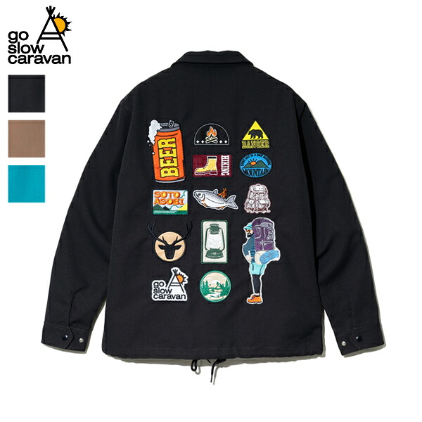 20%OFF / go slow caravan ゴースローキャラバン / T/CキャンバスワッペンコーチJKT / 350230 / アウター / ジャケット / ブルゾン / カジュアル / アウトドア / 2025秋冬