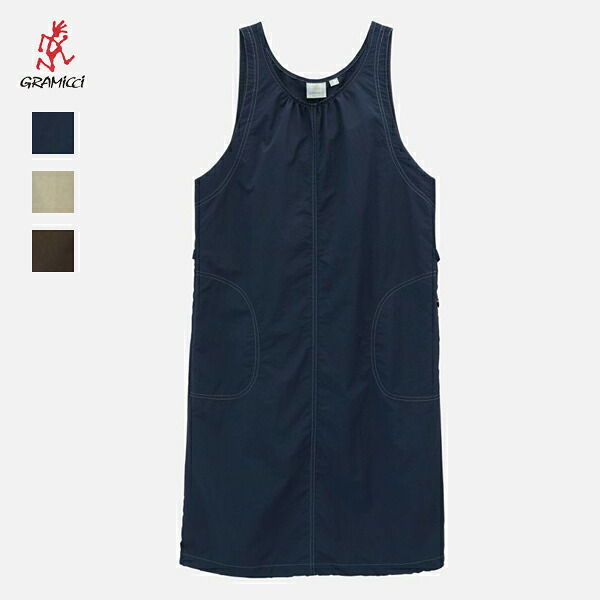 20%OFFクーポン対象 / グラミチ GRAMICCI / NYLON DRESS ナイロンドレス / G6SW-J079 / ワンピース / 撥水性 速乾性 / リサイクルナイロン DURABLE NYLON / レディース / 2026春夏｜Francis Bean【フランシスビーン】