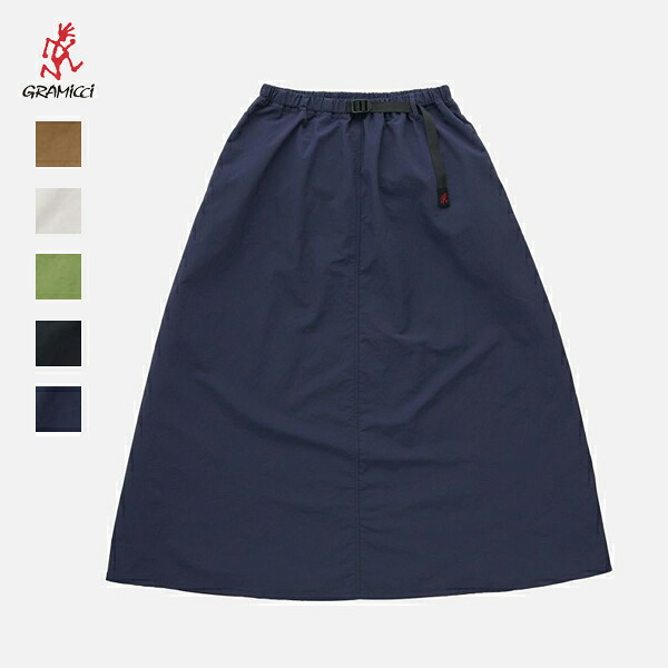 10%OFFクーポン対象 / グラミチ GRAMICCI / NYLON FLARE SKIRT ナイロンフレアスカート / GLSK6-SJP008 / リサイクルナイロン / 軽量 撥水性 速乾性 耐塩素性 / レディース / 2026春夏