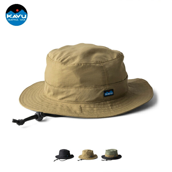 20%OFF引き換え証客体 / カブー KAVU / Synthetic Strap Bucket Hat シンセティックストラップバケットハット / 19811571 / 軽さ 速乾燥した / ユニ一発やる / 2025春夏 / ネコポス送りとどける