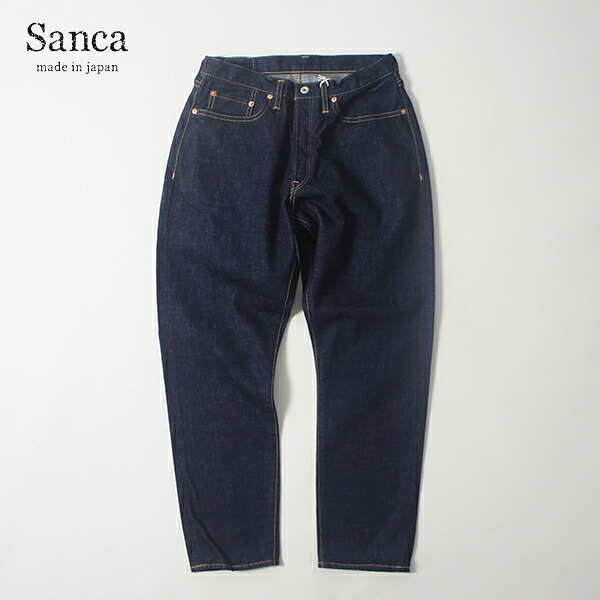 10%OFFクーポン対象 / サンカ Sanca / 15.5OZ DENIM 5P TAPERED FIT / PT01 / INDIGO / テパードデニムパンツ / メンズ / 日本製 デニム