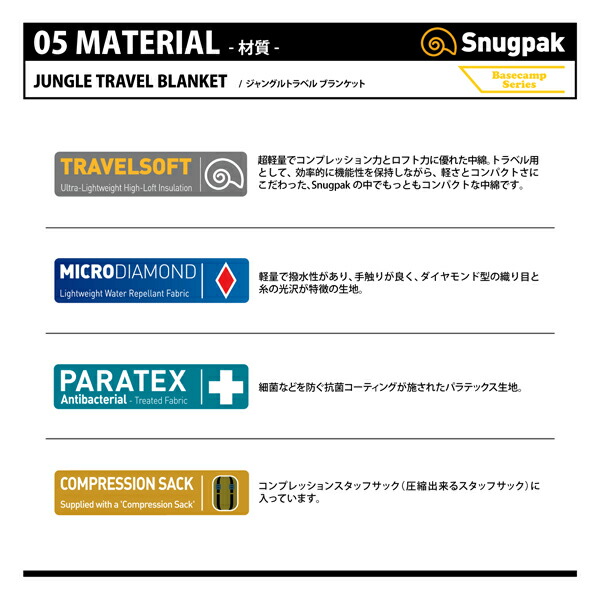 から厳選した Snugpak スナグパック ジャングルトラベル ブランケット テレインカモ SP17807TPC  bhanjyangtravels.com