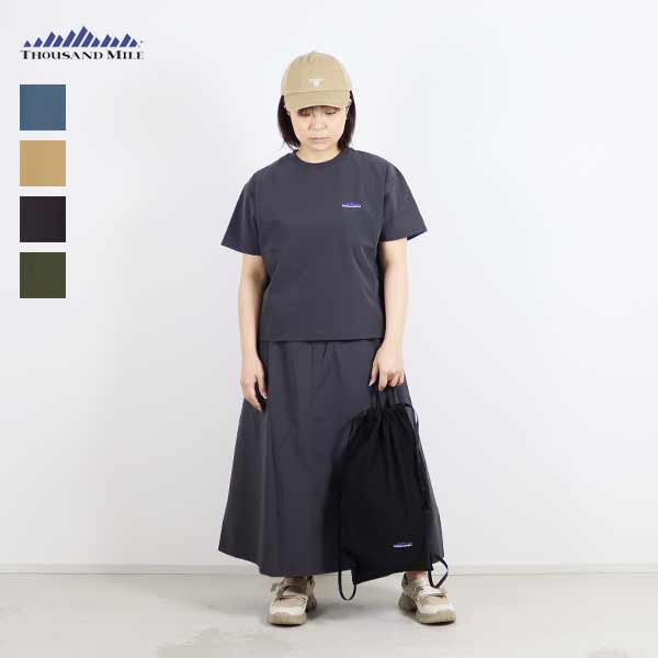 30%OFF / サウザンドマイル / SHORT SLEEVE T-SHIRT & SKIRT SET ショートスリーブＴシャツ＆スカートセット / TM251NP00032 / 撥水 4WAYストレッチ ドライタッチ UVカット / THOUSAND MILE / 2025春夏