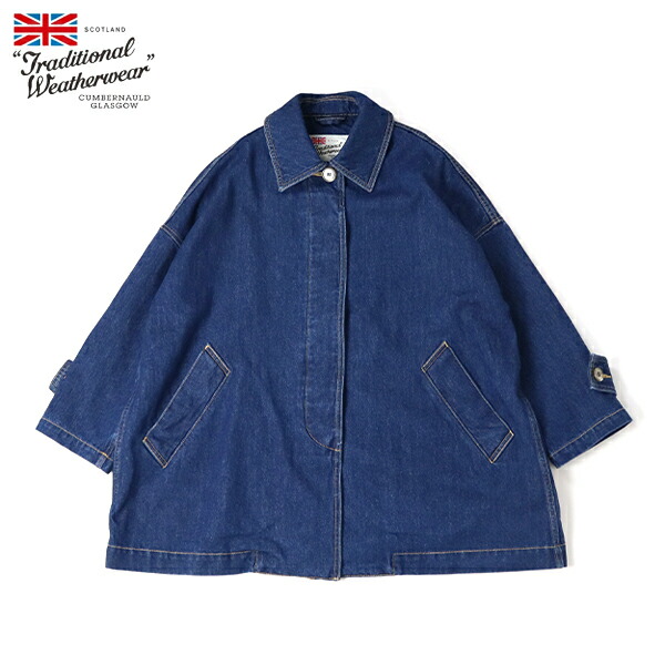 20%OFFクーポン券客体 / Traditional Weatherwear トラディショナルウェザーウェアー / MALTON DENIM マールトン ジーンズ / L261CIFCO0421EJ / ワンウォッシュ / ステンカラー / 落っこちる肩先 / 分かりやすい / レディース / 2026春夏