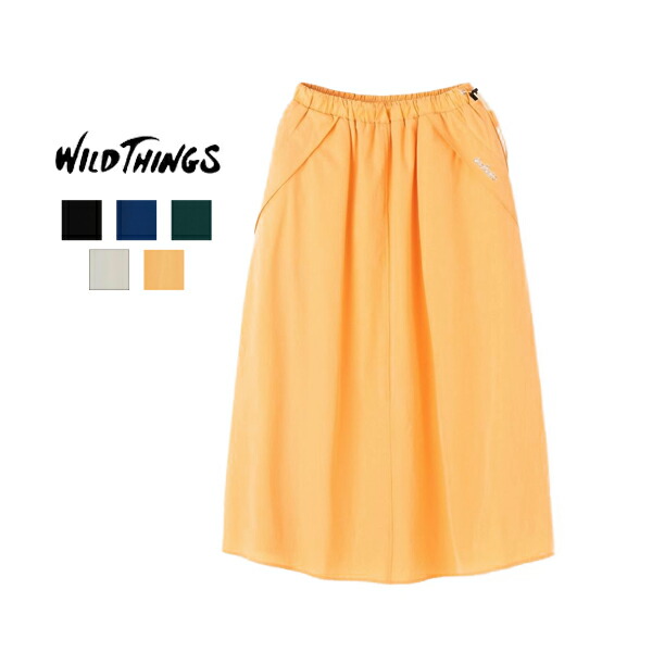30%OFF / ワイルドシングス WILDTHINGS / ラックススコート LAX SKIRT / WTL25025AD / ロングスコート / 伸縮性 / 分かりやすい / レディース / 2025春夏