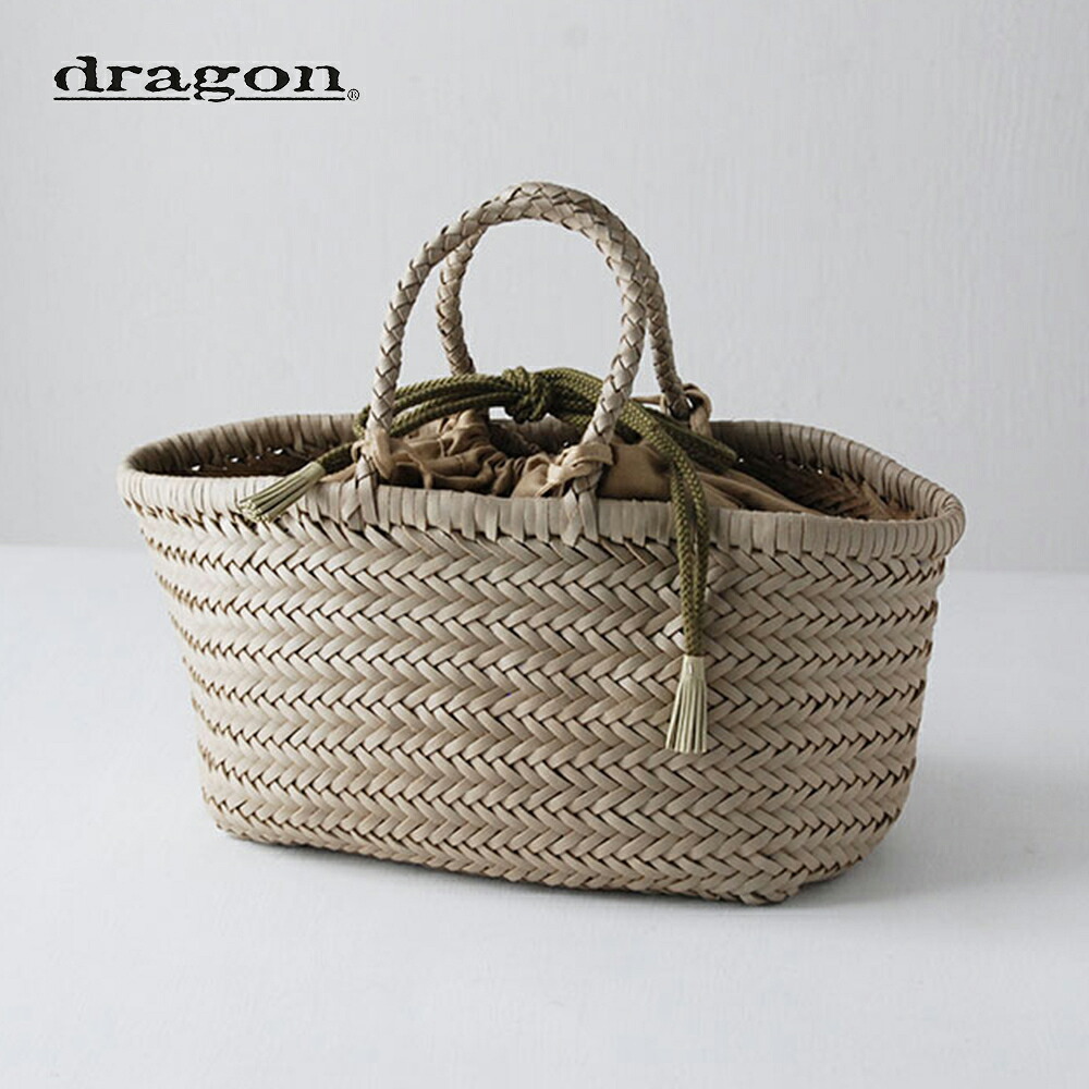 【内袋巾着付き】dragon ドラゴン レザーバッグ BAMBOO TRIPLE JUMP SMALL PEARL / レザー 革 本革 ハンドバッグ トートバッグ かごバッグ バッグ BAG 鞄 かばん おしゃれ シンプル シック レディース 高級 上質 上品 ギフト プレゼント 贈り物｜フランジュール　店