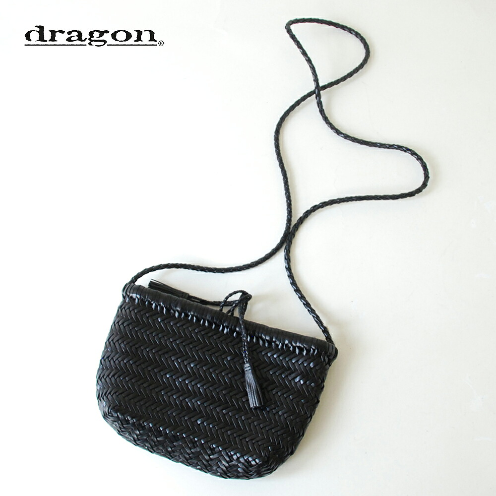 dragon ドラゴン レザーポーチ MINSU BAG 3色 / レザー 革 本革 ショルダーバッグ ポシェット かごバッグ バッグ BAG 鞄 かばん おしゃれ シンプル シック レディース 高級 上質 黒 ブラック 青 ブルー ネイビー 白 オフホワイト|フランジュール 店