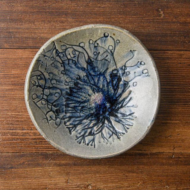 楽天市場】【小代瑞穂窯 福田るいさんの器】尺皿 青小代 : おまめ