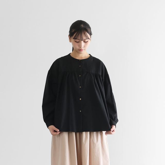 HUIS遠州織物 オーガニックコットン2wayタック&ギャザージャンバースカート HUIS ハウス オーガニックコットン2wayタック&ギャザー