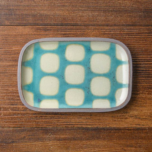 楽天市場】水野幸一 みずのこういち 銅彩釉 八角皿（小）：陶房一窯