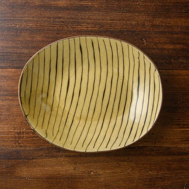 齊藤十郎 横すべり カレー皿 白 01