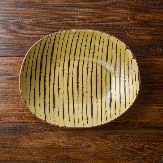 齊藤十郎 横すべり カレー皿 白 02