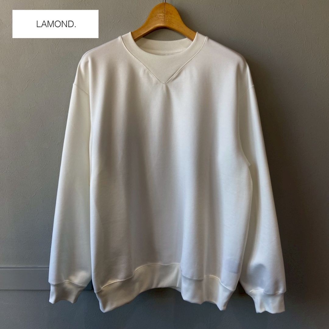 【新春特別価格】LAMOND ラモンド スウェット クルーネック シンプル SILKY CREW NECK PULLOVER 2 colors LM-C-206 新作 即日発送｜FRANK SHOP（フランクショップ）
