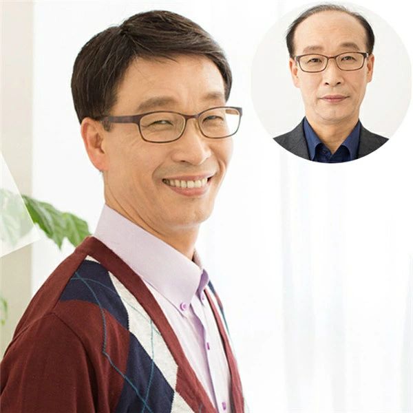 中高 一体感のあるロングスタイル 医療用ウィッグ 男性用 ビジネス用 ショット 普段使い お父さんウィッグ 人毛 メンズウィッグ