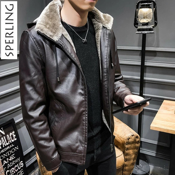 暖か 革ジャン ブルゾン 冬服 ライダース ジャケット ファー 裏ボアジャケット レザージャケットメンズ ボアブルゾン 冬 メンズ