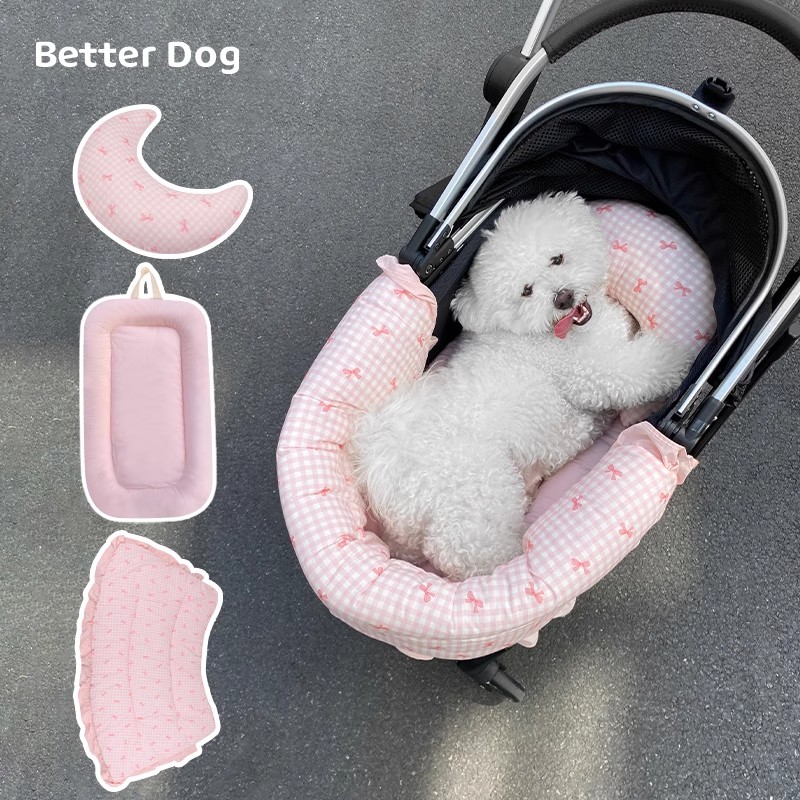 （*ペットカートはありません。） 犬用ベッドパッド あごのせクッション ペットカートカバー ペットカートクッション 猫 小型犬