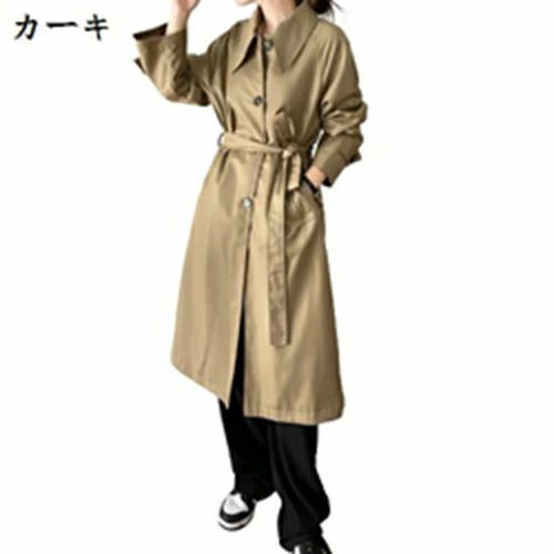 就活 ロング 春 冬 秋 上品 薄手 アウター ロングコート 春秋アウター レディース コート