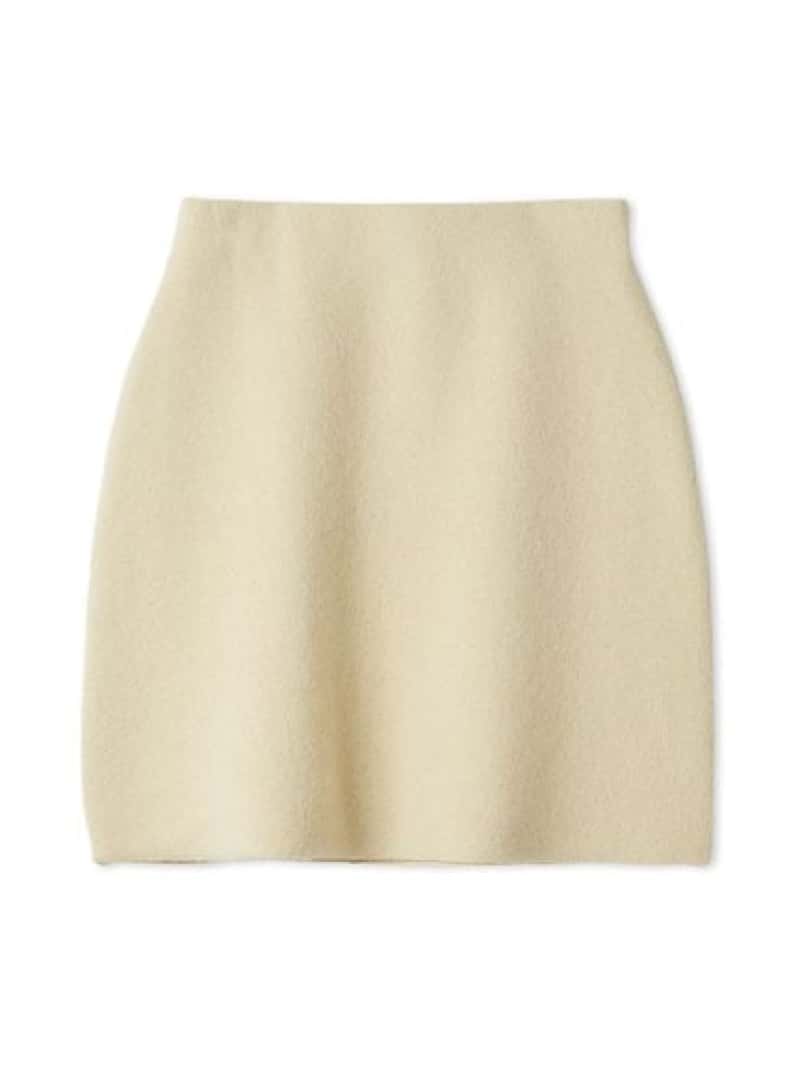 【SALE／50%OFF】ラクーンダブルフェイスニットミニスカート FRAY I.D フレイ アイディー スカート ミニスカート グレー【RBA_E】【送料無料】[ Fashion]