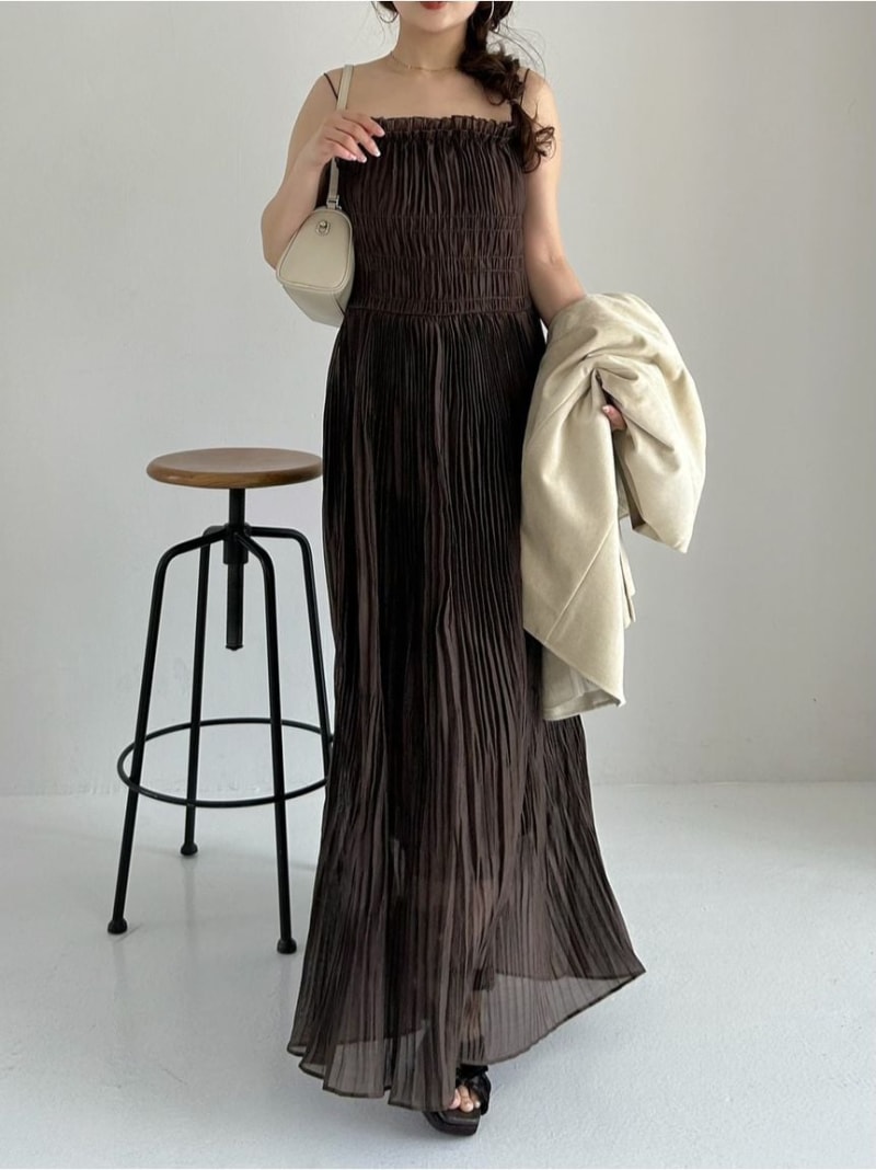 楽天市場】ドレープサテンキャミワンピース/ウォッシャブル FRAY