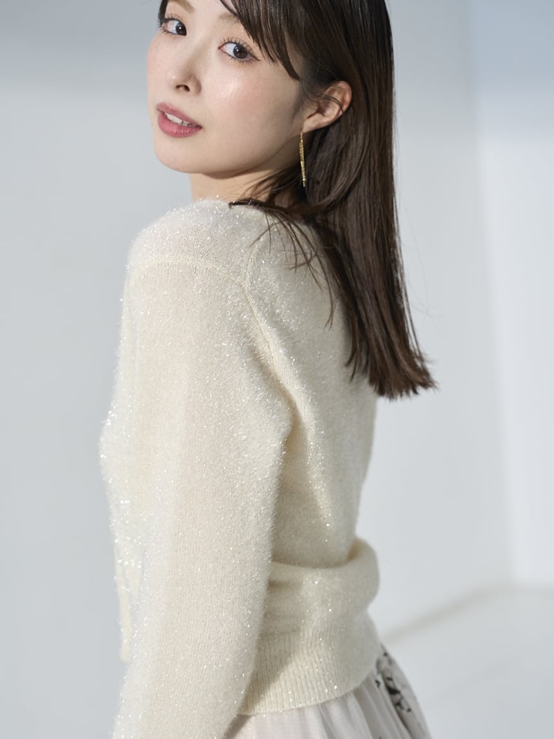 未使用タグ付き　FRAY I.D メッシュニットボレロ　アイボリー FRAY I.D メッシュニットボレロカーディガン フレイアイディー