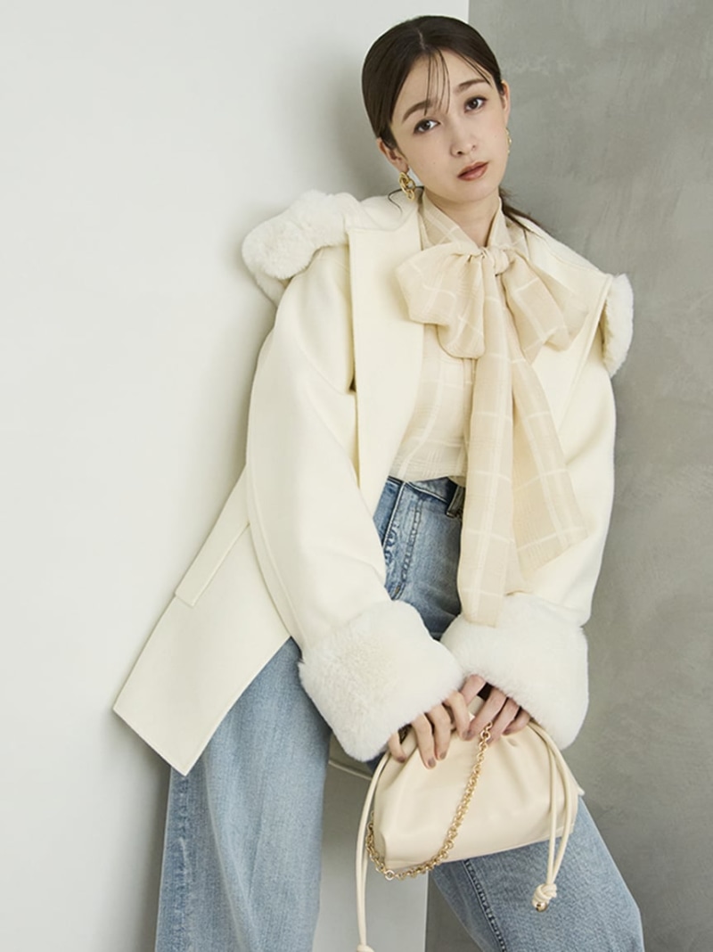 楽天市場】【SALE／40%OFF】MANTECOウールリバーコート FRAY I.D