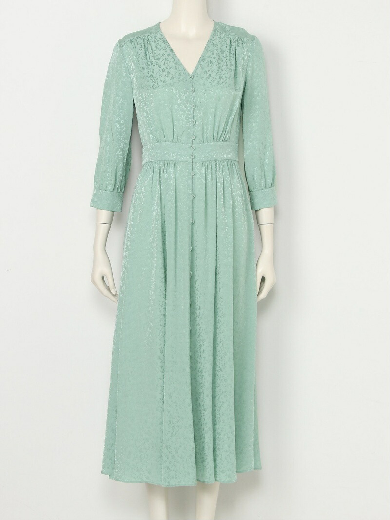 楽天市場 Sale 45 Off レーヨンジャガードワンピース Fray I D フレイ アイディー ワンピース ワンピースその他 ベージュ グリーン イエロー Rba E 送料無料 Rakuten Fashion Fray I D フレイアイディー