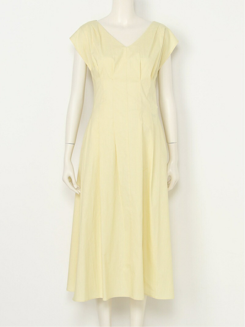 楽天市場 Sale 30 Off タックフレアーop Fray I D フレイ アイディー ワンピース ワンピースその他 ベージュ ブラック イエロー Rba E 送料無料 Rakuten Fashion Fray I D フレイアイディー