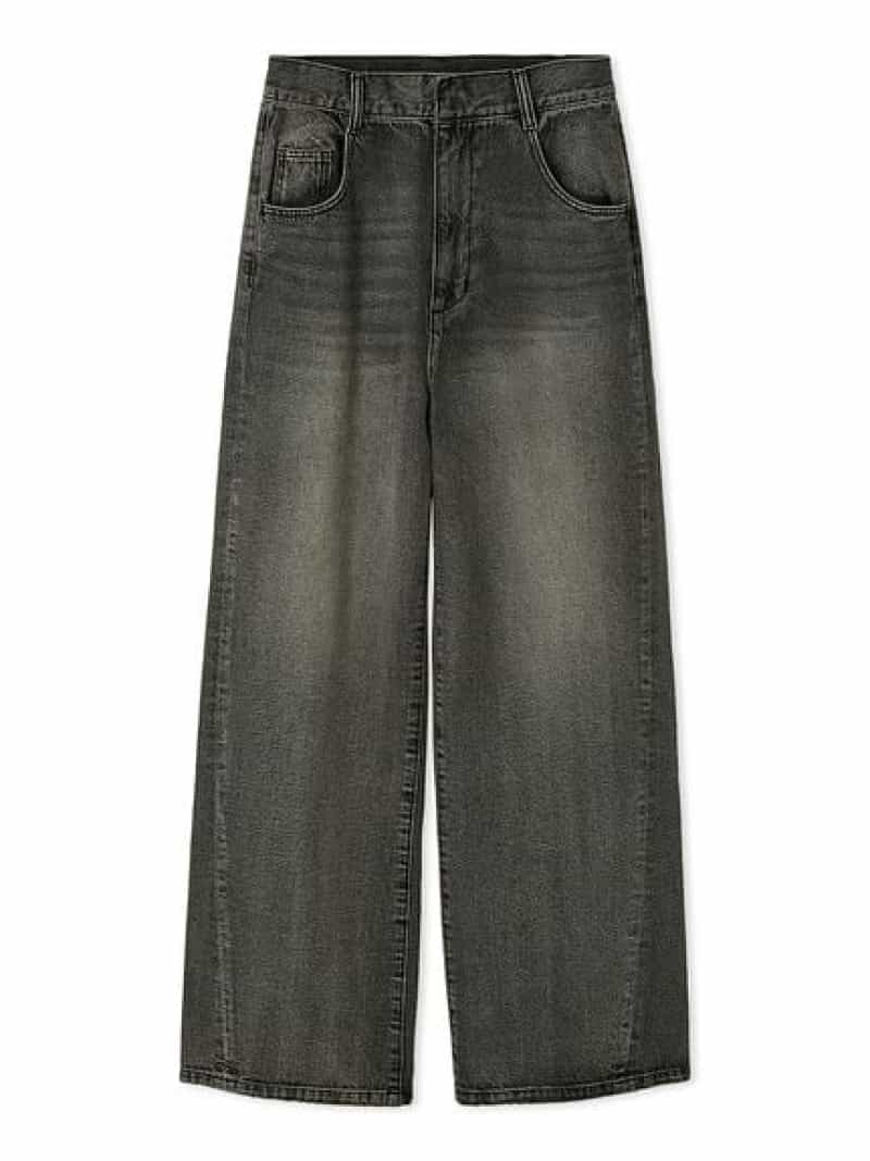 楽天市場】【SALE／50%OFF】ハイウエストバックルデニムパンツ FRAY