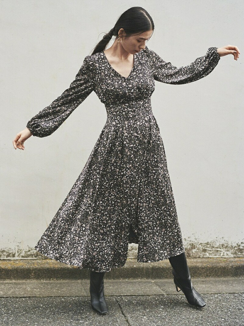 フロントタックプリントドレス Fray I D フレイ アイディー ワンピース ロングワンピース マキシワンピース 黒奴 さ丹 ロゼ 送料無料 Rakuten Fashion Breelynuniforms Com Au