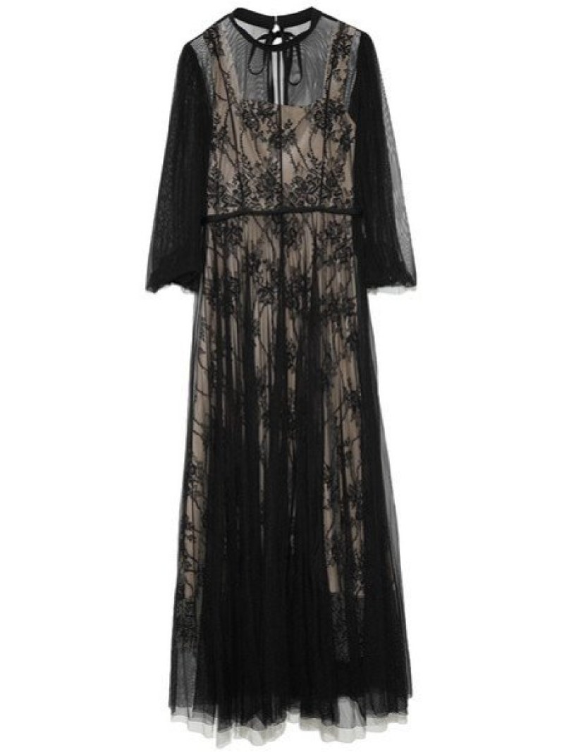 楽天市場 Rakuten Fashion チュールレイヤードレス Fray I D フレイ アイディー ワンピース ロングワンピース マキシワンピース ベージュ ブラック グリーン 送料無料 Fray I D フレイアイディー