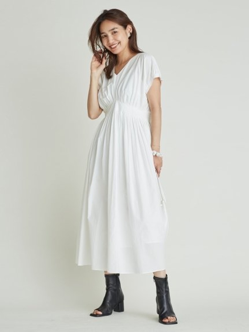 レディースファッション ワンピース Fray タイプライタープリーツデザインワンピース I D Fashion ブルー 送料無料 Rakuten ホワイト ワンピースその他 ワンピース アイディー フレイ 返品 交換対象商品