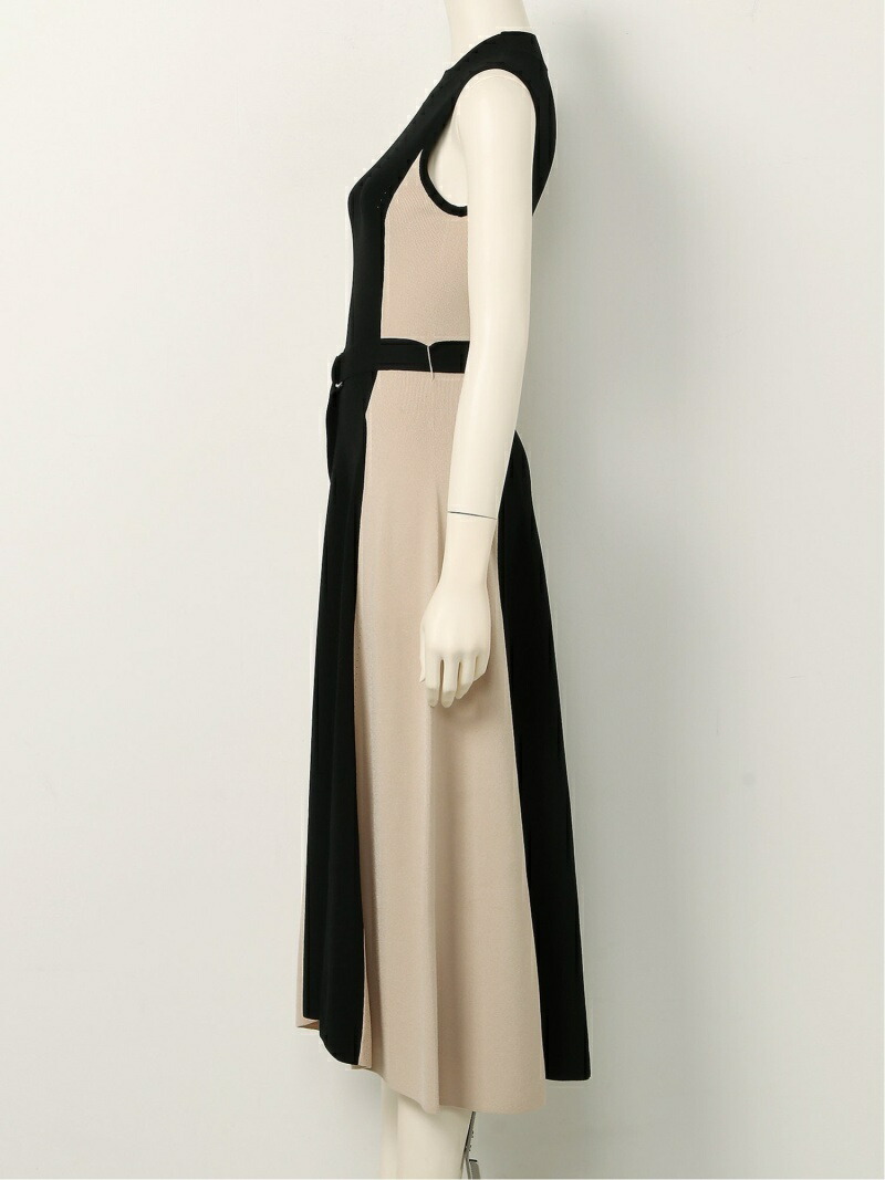 楽天市場 Rakuten Fashion バイカラーニットミモレワンピ Fray I D フレイ アイディー ワンピース ニットワンピース ベージュ ブラック グリーン 送料無料 Fray I D フレイアイディー