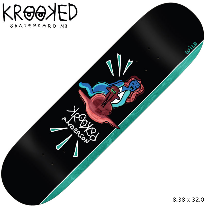 CRASTY スケボー　デッキ 楽天市場】スケボー デッキ クルーキッド KROOKED MANDERSON