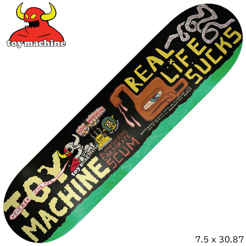 楽天市場】TOY MACHINE トイマシーン スケートボード デッキ 8.0inch
