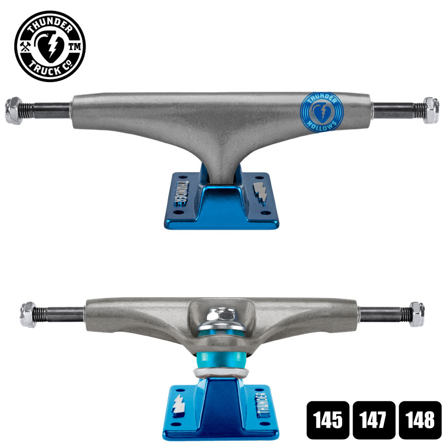 安全 サンダー トラック ホローライト ポリッシュド 2 ブルーTHUNDER Thunder Polished Hollow Lights II  charged blueSET SKATEBOARD スケートボード スケボー fucoa.cl