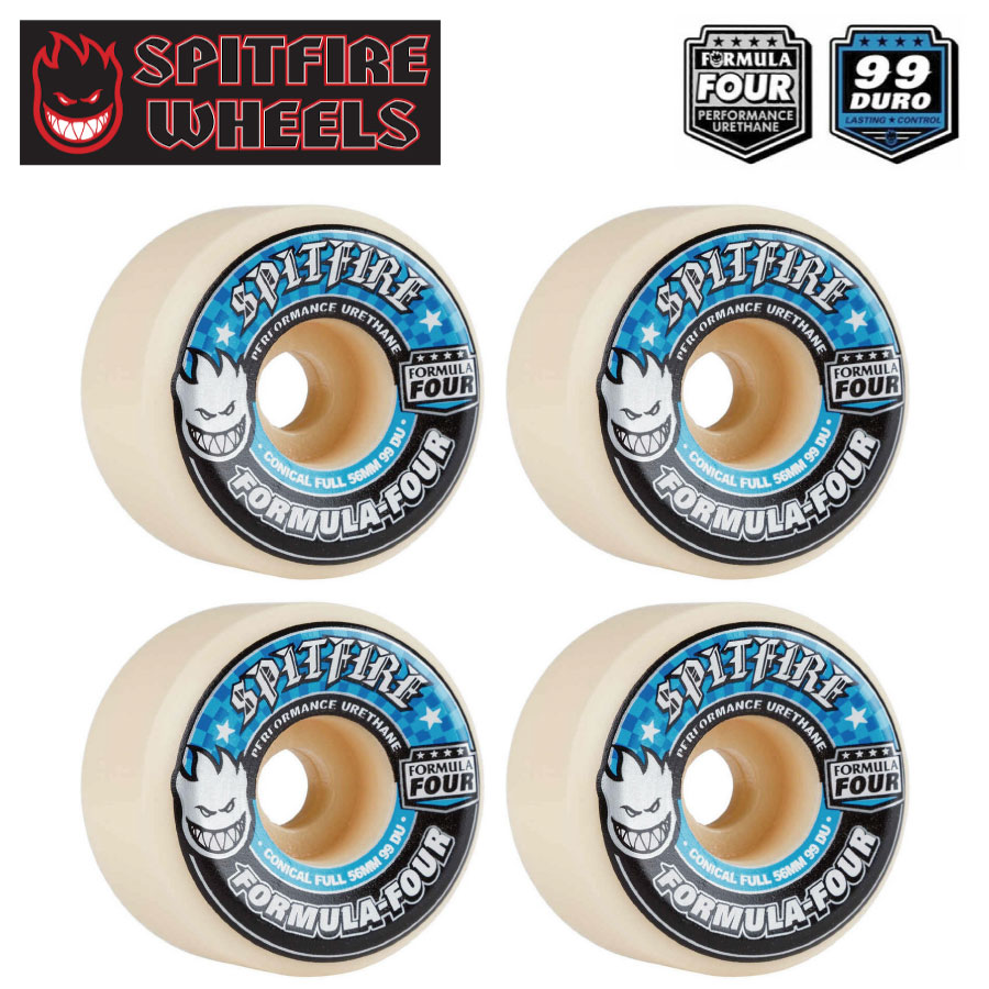 楽天市場 4月1日はポイントアップday スピットファイアー ウィール Spitfire Wheel Formula Four F4 99duro Concl 56mm 99d スケボー Skateboard スケートボード スピットファイヤー ウィール ｆｒｅａｋ