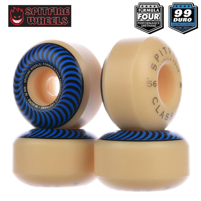 スピットファイアー ウィール SPITFIRE WHEEL FORMULA FOUR F4 99DURO CLASSIC 99D 56粍 BLUE スケボー 滑るゲーム盤 スピットファイヤー ウィール 定め事品