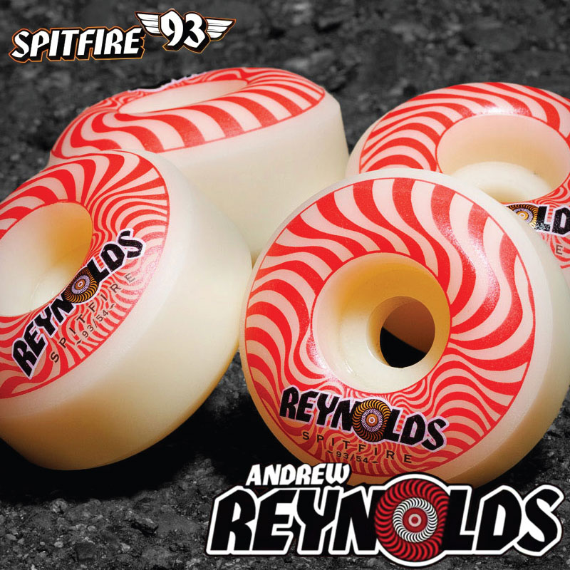 スピットファイアー ウィール SPITFIRE WHEEL  F4 93D Andrew Reynolds Classic 54粍  スケボー SKATEBOARD 滑るゲーム盤 スポーツ・アウトドア-スケートボード・インラインスケート-ウィール