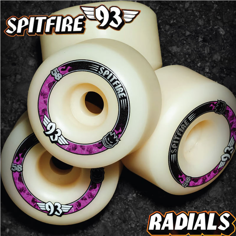 Spitfire Formula Four 93A 53mm ウィール Spitfire Skateboard Wheels 53mm F4 Soft Sliders 93A Reynolds