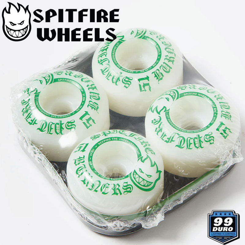 楽天市場】SPITFIRE WHEEL スピットファイヤー ウィール BURNERS 緑