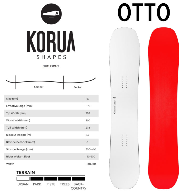 【楽天市場】コルア シェイプス オット KORUA OTTO SNOWBOARD スノーボード 板 パウダーボード カービング パーク