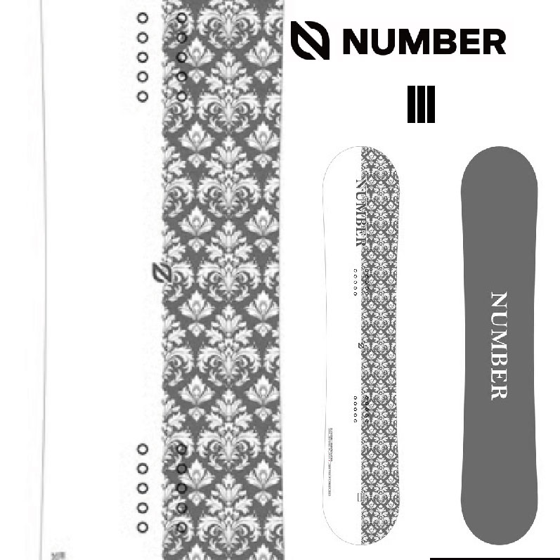 予約 NUMBER SNOWBOARDS III（スリー）26-27 ナンバースノーボード グラトリ 専用モデル ダブルキャンバー Wキャンバー 京極 翔吾 恭平 板 2026-2027 チューン