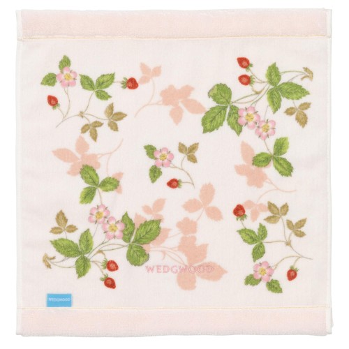 nishikawa 西川 今治 ハンドタオル 34X35cm 洗える 綿100％ ウェッジウッド ワイルド ストロベリー やわらか 日本製 ピンク TT33905601画像