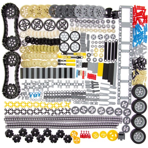 844ピース テクニックパーツ ギア 車軸セット レゴ ブロック、ホイール チェーンリンクピン コネクタージョイント トラックタンク ホイール ショックアブソーバー ステアリングシャフト Moc STEM ROBOT DIY用 8,075円