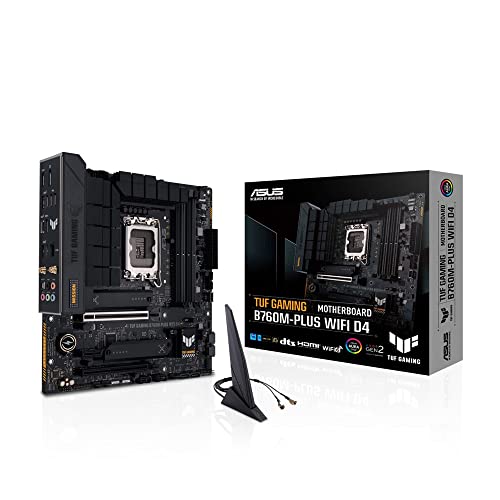 ASUS INTEL 第13.12世代 LGA1700 対応 B760M 搭載 マザ―ボード TUF GAMING B760M-PLUS WIFI D4 / 国内正規代理店品 Micro ATX