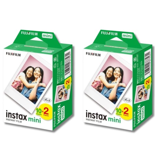 富士フイルム製 チェキ用フィルム instax mini JP2 インスタントフィルム 20枚 × 2セット カードサイズ SOLOFISレンズクリーナー (2箱（40枚）)