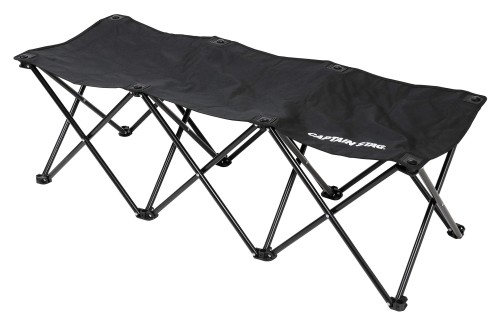 キャプテンスタッグ(CAPTAIN STAG) ベンチ チェア コンパクトベンチ 3人掛け ブラック グラシア UC-1679 4,699円