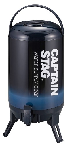 キャプテンスタッグ(CAPTAIN STAG) ジャグ ウォータージャグ タンク 最後まで注げるジャグ 容量10L/1栓 保温・保冷タイプ ネイビー UE-2034