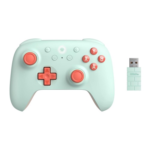 8BitDo Ultimate 2C Windows PC および Android 用ワイヤレス コントローラー、1000Hz ポーリング レート、ホール効果ジョイスティックとホール トリガー、再マッピング可能な L4/R4 バンパー付き (Mint)